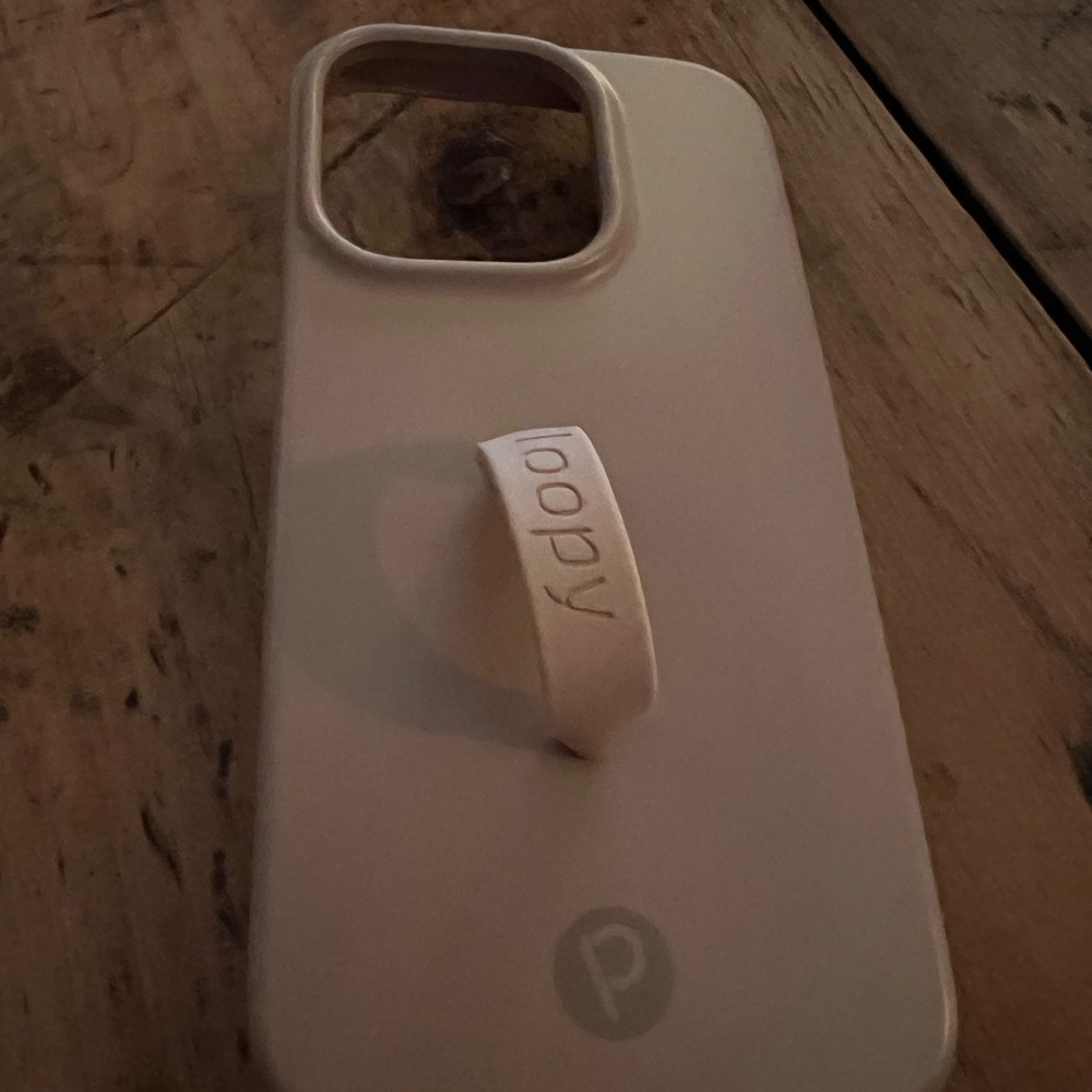 Loopy Case Cream Phone Cover with Loop IPhone 14 Pro